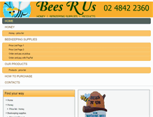 Tablet Screenshot of beesrus.com.au